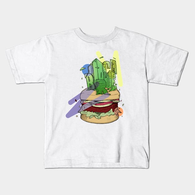 Burger Kids T-Shirt by Hadi_Bijaw